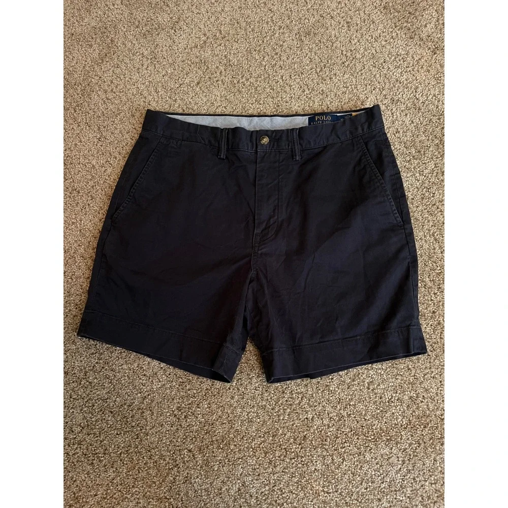 Polo Ralph Lauren Men's Shorts 32 Navy Blue Classic Fit 6